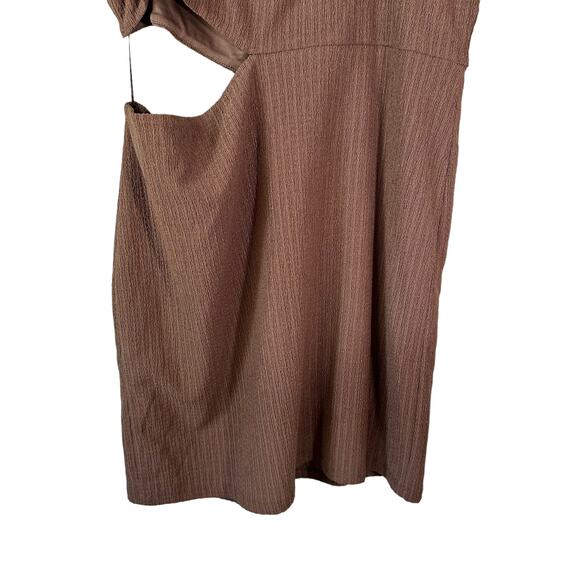 Sophie Rue New Womens Side Cut Out Sleeveless Mini Dress Choc Brown XL Party Y2K - Picture 7 of 11